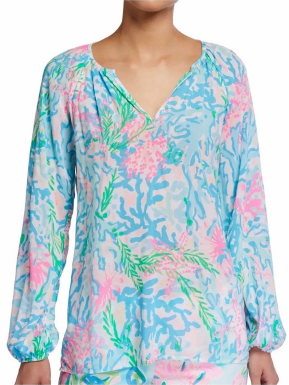 Women's Lilly Pulitzer Willa Top , sz : medium